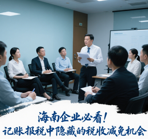 海南企業(yè)必看記賬報(bào)稅中隱藏的稅收減免機(jī)會(huì)